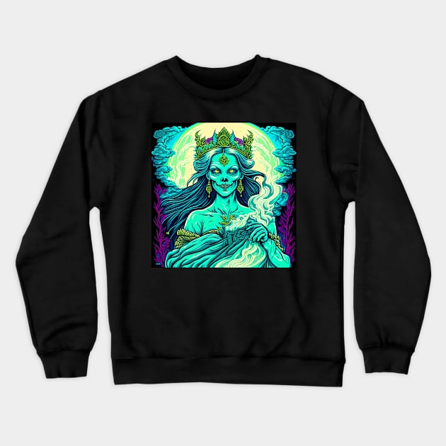 "Psychedelic Haunts: Unique and Colorful Halloween Horrors" Crewneck Sweatshirt by Hexen_3